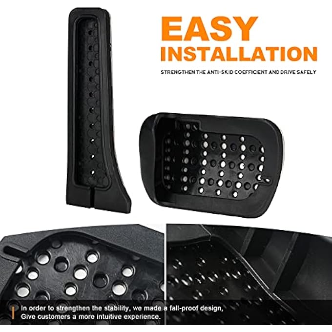 Brake Foot Pedals Pads Pedals Coves for Mercedes-Benz C E S GLC GLE GLK SLK CLS SL Class W204 W205 W213 X253 W167,Car Pedals Accessories(A Set of 2) - Image 3