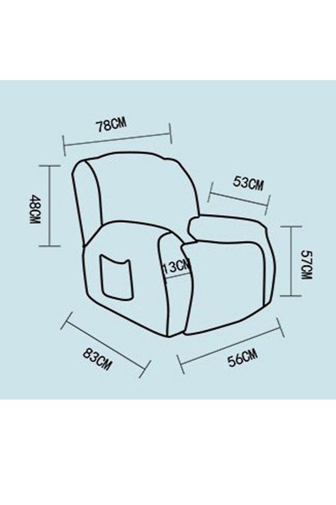 The elastic milk silk sofa cover split sofa recliner cover is easy to disassemble and clean and daily maintenance is super worry-free - Image 3