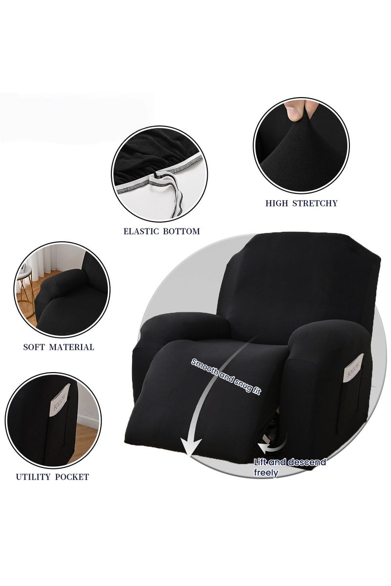 The elastic milk silk sofa cover split sofa recliner cover is easy to disassemble and clean and daily maintenance is super worry-free - Image 2