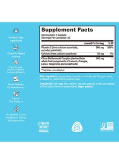 HUM Air Patrol - Immune Supplement with Vitamin C & Citrus Bioflavonoids - Supports Skin Barrier, Lungs & Immune Response (30 Vegan Capsules)  - Image 4