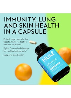 HUM Air Patrol - Immune Supplement with Vitamin C & Citrus Bioflavonoids - Supports Skin Barrier, Lungs & Immune Response (30 Vegan Capsules)  - Image 2