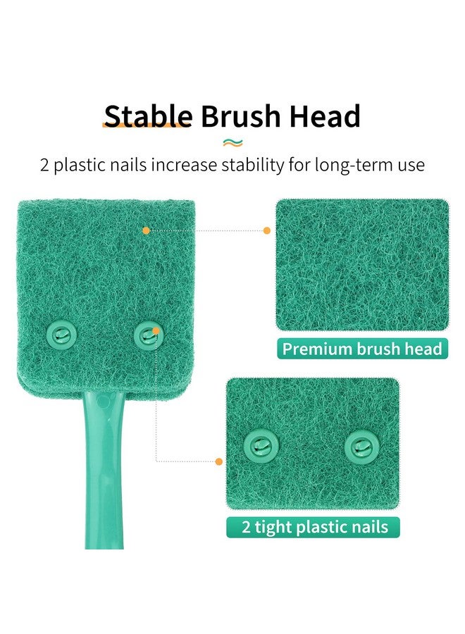 Fish Tank Cleaning Tools Aquarium Algae Scraper Sponge Brush Cleaning Scrubber With 10 Inch NonSlip Handle For Glass Fish Tanks - Image 4