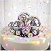 KFPPLXQ Disco Ball Cake Toppers 1970s Mini Silver Ball Decorations 12 Pcs Disco Party Decorations for 70s Themed Cake Toppers for Birthday 4 Sizes - Image 3