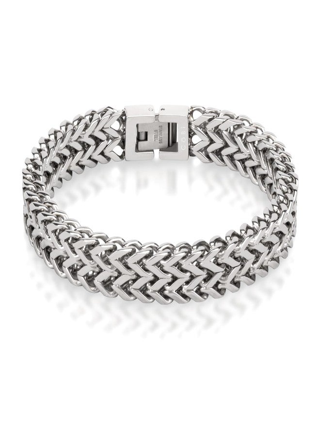 COBI 316L Stainless Steel Cuban Link Chain Bracelets for Men, Thick Chunky Wrist Jewelry, 8.5 Inch, Mens Minimal Bracelet, Waterproof & Non-Tarnish, Hip Hop Ideal Gifts Choice - Image 1