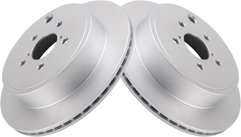 TRQ Rear Brake Rotors Set Vented Premium G-Coated Compatible with 2013-2016 Scion FR-S 2013-2023 Subaru BRZ 2010-2014 Legacy Outback 2017-2024 Toyota 86 - Image 3