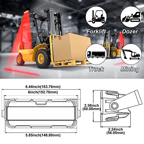 MOVOTOR Forklift Safety Light LED Red Zone Warehouse Pedestrian Warning Light 12v-60v DC Truck Security Indicator Spotlight - Image 5