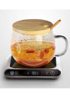 Coffee Mug Warmer, 5v 10w Coffee Cup Warmer for Desk with Auto Shut off & Constant Temperature Heating & Smart Temperature Settings, USB Electric Heating Pad for Cups and Mugs