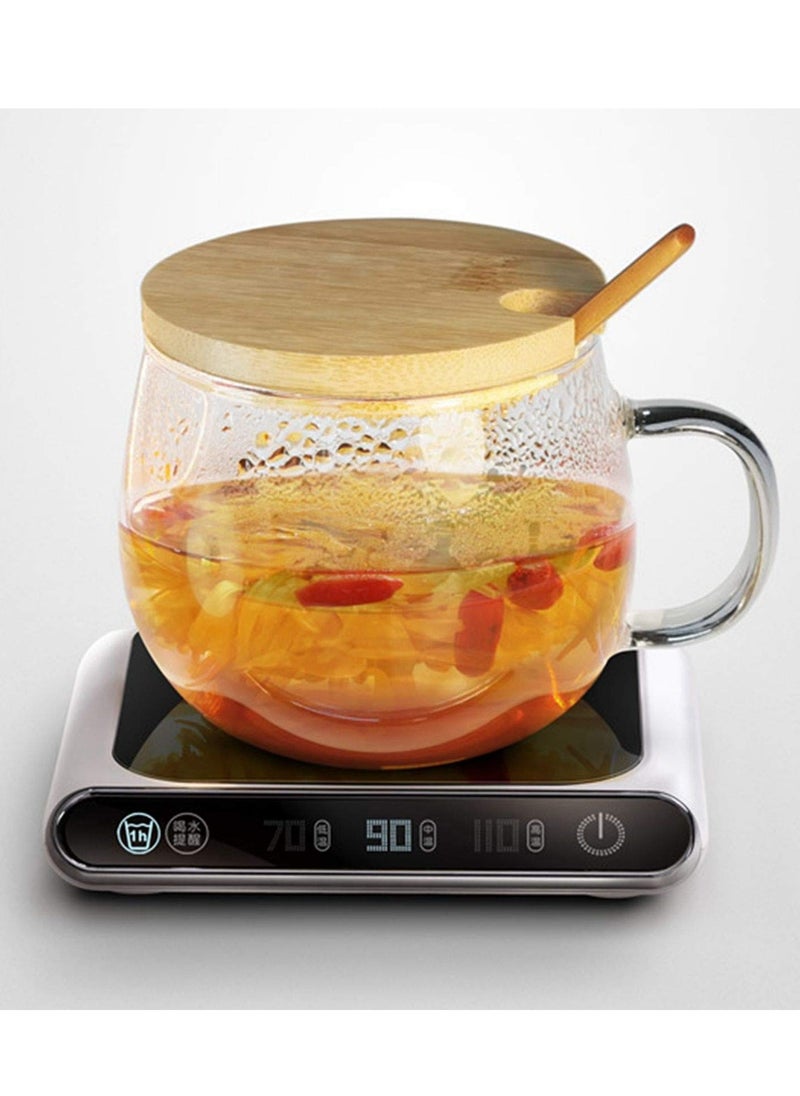 SYOSI - Coffee Mug Warmer, 5v 10w Coffee Cup Warmer for Desk with Auto Shut off & Constant Temperature Heating & Smart Temperature Settings, USB Electric Heating Pad for Cups and Mugs - Image 1