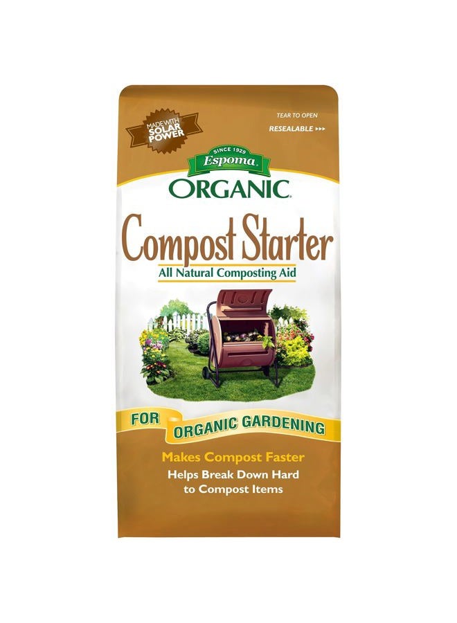 Espoma Organic Compost Starter; All-Natural Composing Aid Helps Break Down Organic Matter to Make Rich Compost for Organic Gardening. 4 lb. Bag; Pack of 1 - Image 1