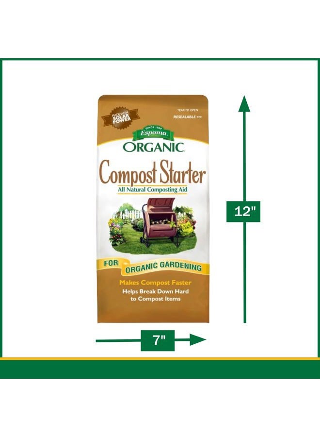 Espoma Organic Compost Starter; All-Natural Composing Aid Helps Break Down Organic Matter to Make Rich Compost for Organic Gardening. 4 lb. Bag; Pack of 1 - Image 3