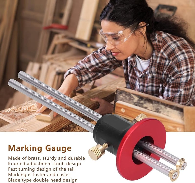Brass Woodworking Marking Gauge Tool for Metal Wood and Ceramic Fine Line Cutting - Image 3