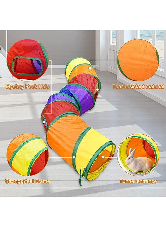 Qpets® Cat Toys Cat Tunnel Pet Tube Collapsible Play Toy Indoor Outdoor Kitty Puppy Toys for Puzzle Exercising Hiding Training Toy (2 Way) - Image 2