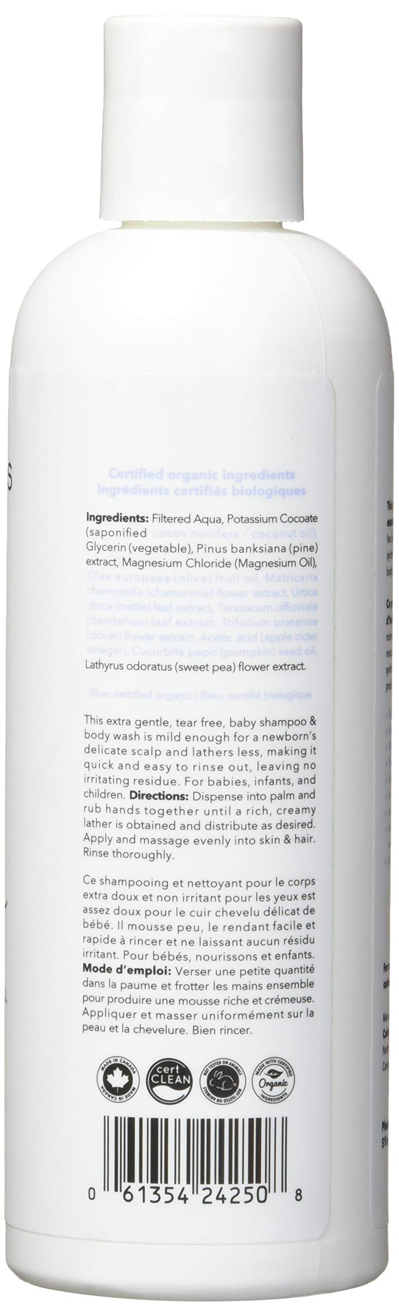 Carina Organics Carina Organics Baby Shampoo and Body Wash 8.4 Oz by Carina Organics  - Image 3