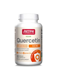 jarrow formulas Quercetin 500 Mg Bioflavonoid Dietary Supplement 30 Servings (Veggie Caps) Supports Healthy Cellular Function Cardiovascular Health Immune Health & Response  - Image 1