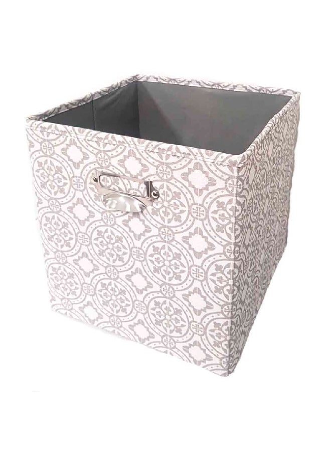 ويتمور صندوق تخزين مطبوع قابل للطي بيج ورمادي 27.9 x 26.7 x 26.7 سم 6508-9521-PDQ - Image 1