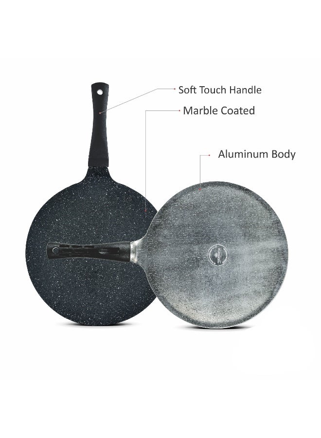 سونكس طاوة ماك مقوسة 30 سم – طلاء رخامي غير لاصق بمقبض مريح وتصميم صديق للبيئة - Image 2