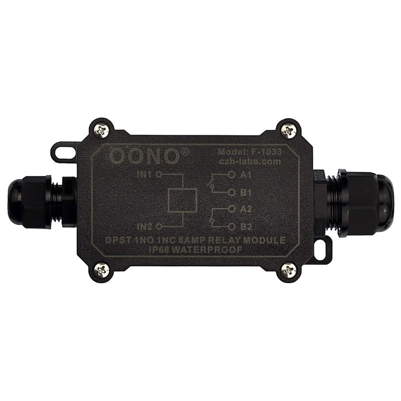 OONO IP68 Waterproof DPST 1NO 1NC 8Amp Power Relay Module (AC 110/115/120V) - Image 2