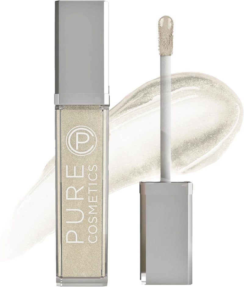 Pure Cosmetics Pure Illumination Lip Gloss with Light and Mirror - Hydrating Non-Sticky Formula in Clear - Image 1