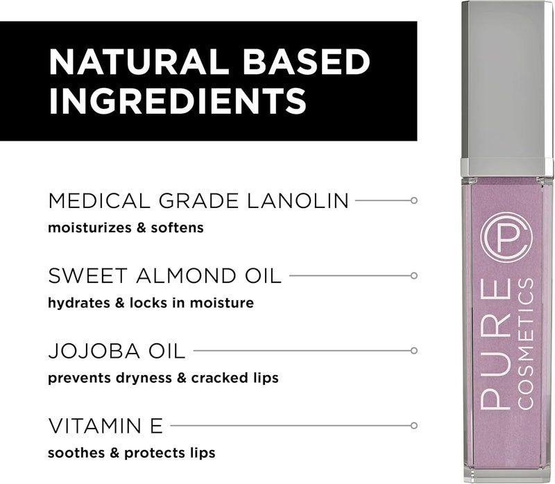 Pure Cosmetics Pure Illumination Lip Gloss with Light and Mirror - Hydrating Non-Sticky Formula in Clear - Image 5
