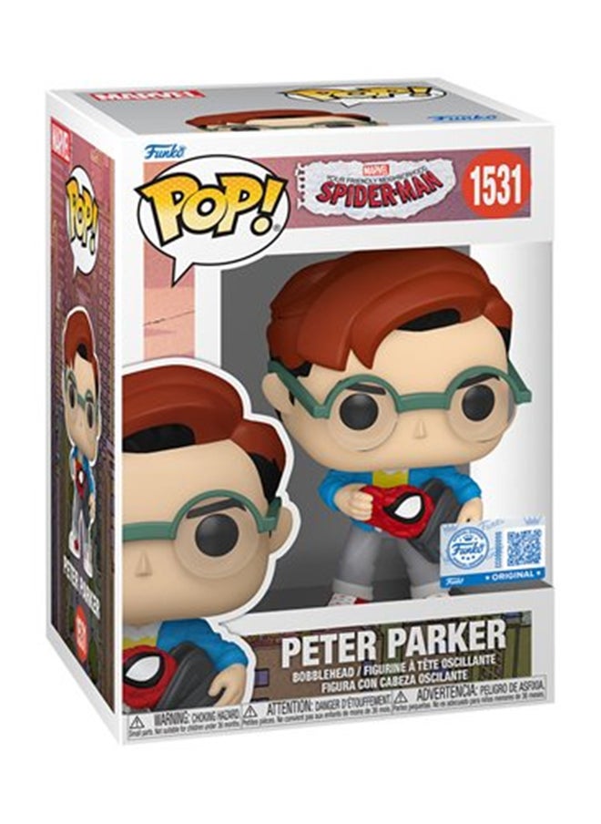 Funko Marvel: Friendly Neighborhood Spider Man Peter Parker Exclusive Vinyl Figure  - Image 3