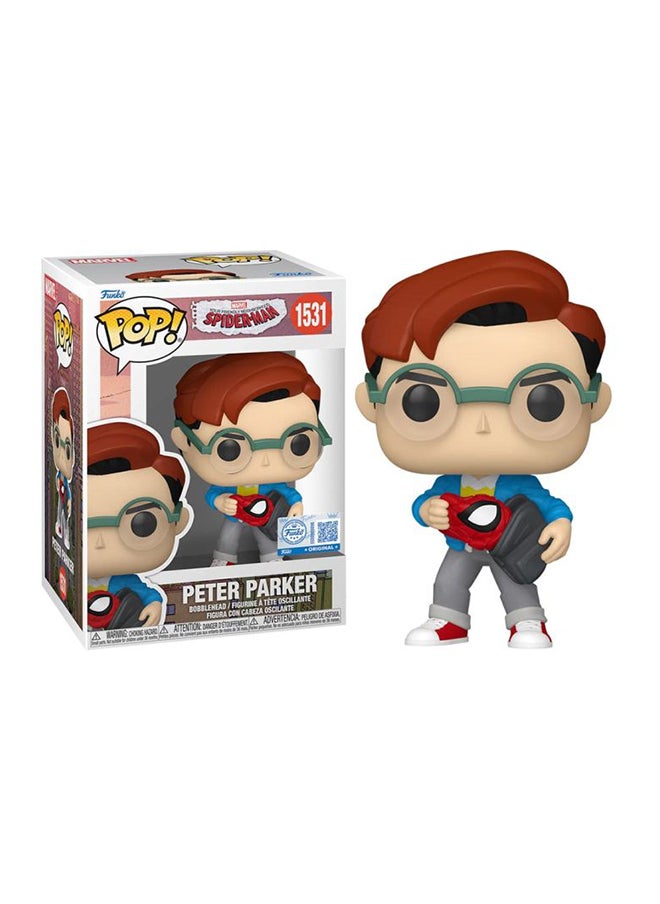 Funko Marvel: Friendly Neighborhood Spider Man Peter Parker Exclusive Vinyl Figure  - Image 1