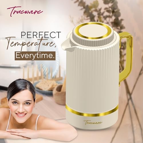 Trueware Marvel 1200 Insulated Flask - 1000 Ml | PU Insulated Inner Stainless Steel Hot & Cold Flask, BPA Free, Leak Proof, Ideal for Tea, Coffee, Water, Hot Beverages - Image 2