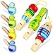 Alipis 7Pcs Wooden Whistle for Kids Cute Cartoon Animal Bird Whistle Set Musical Instrument Early Learning Props Party Favors for Girls Boys - Image 2