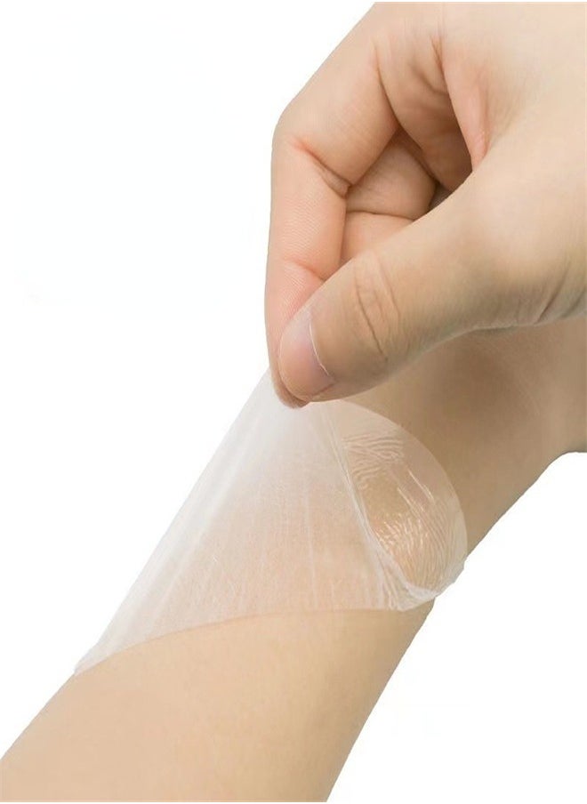 Generic - 2pcs PU Film Waterproof Transparent Invisible Tattoo Film Patch Adhesive Bandage Bath Fixing Dressing Patch - Image 1