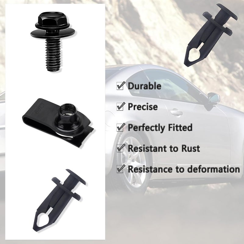 carleef 35PCS Car Engine Cover Clips Fasteners Set - Image 4