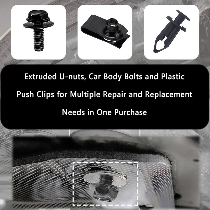 carleef 35PCS Car Engine Cover Clips Fasteners Set - Image 5