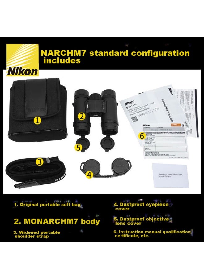 Nikon Binoculars Ed Monarch M7 8x30, Outdoor Portable, For Phone Viewing And Concert Sightseeing - Image 3