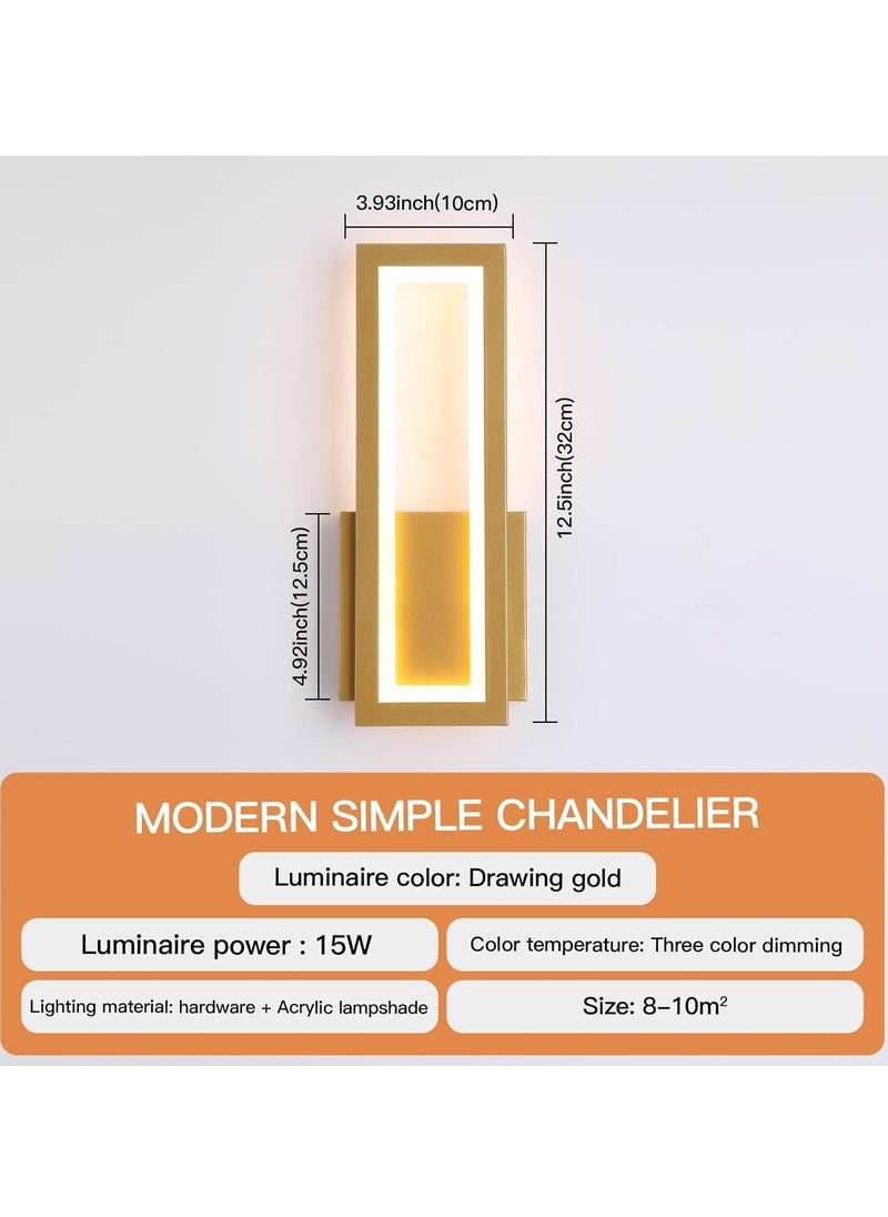 Indoor Bedroom Wall Light LED Modern Gold Wall Light for Living Room and Kids Bedroom Room Acrylic Adjustable Color Temperature Wall Lamp - pzsku/Z59DACAC3E9EF0E286BAEZ/45/_/1700316654/87bbbc15-a551-4ceb-bfe1-354f2c287c53
