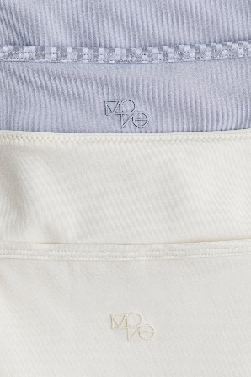 H&M 2-pack sports strappy tops in DryMove™