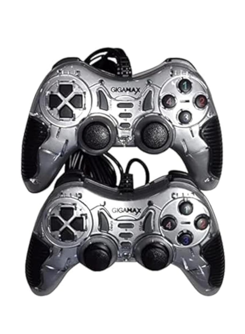 USB Joystick Set of 2 USB Joysticks - Grey Model: GP8072