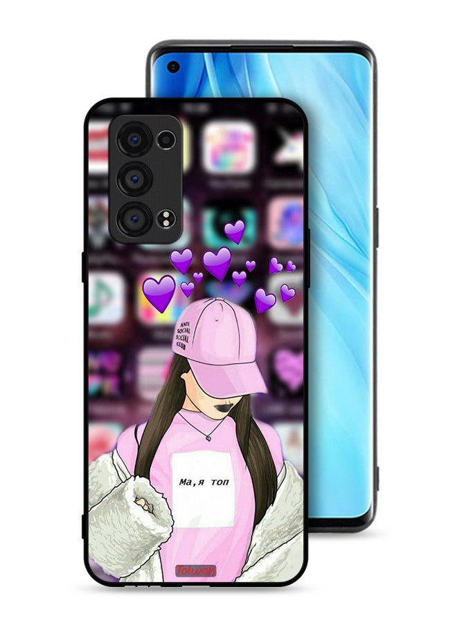 Tolwak - Oppo Reno6 Pro 5G (Snapdragon) Protective Case Cover Anti Social Club - Image 1