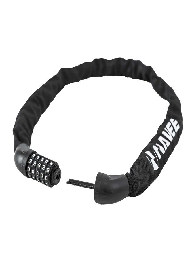 NAVEE Password Chain Lock for Bike, Scooter, Motorcycle, Door & Gate, 5 Digit Combination High Security Anti Theft, Black - Image 2