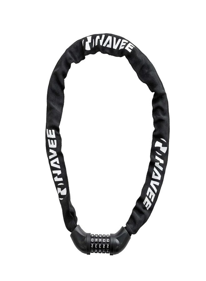 NAVEE Password Chain Lock for Bike, Scooter, Motorcycle, Door & Gate, 5 Digit Combination High Security Anti Theft, Black - Image 4
