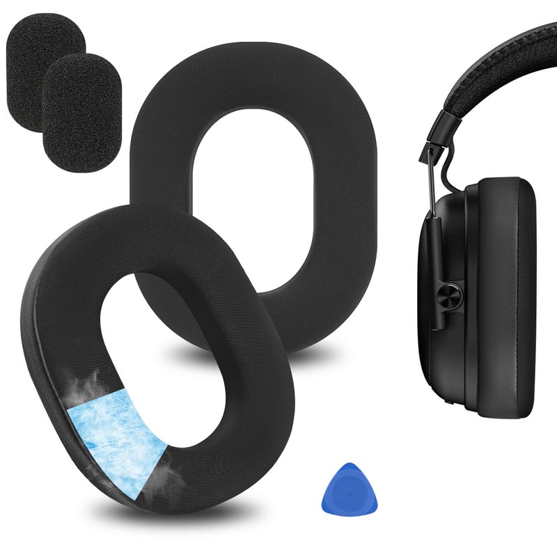 Geekria Sport CoolingGel Replacement Ear Pads for Razer BlackShark V3 Pro Do Not Fit BlackShark V3 Wireless V3X Headphones Ear Cushions Repair Parts Black - Image 2