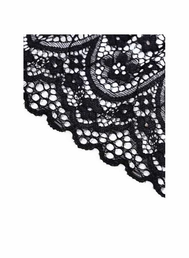 NIBEMINENT Women's Lace Bra Vest Removable Sponge Pad No Steel Ring V Neck Basic Short - Image 3