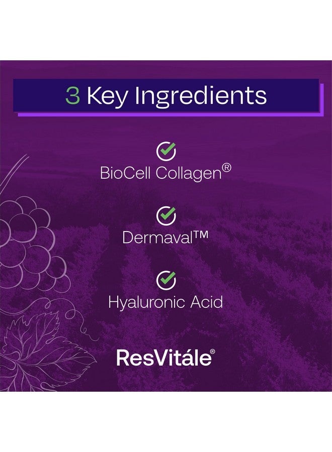 ResVitale ResVitále Ultra Collagen Enhance - Skin Care Supplement with Resveratrol - 90 Veggie Capsules - Image 3