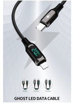 Recci High-quality charging cable, supports 100W of power zinc parts to improve the quality of charging and data transfer, length of 100cm, supports fast charging, charges iPhone devices, black  - Image 5