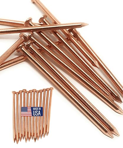 Dubbs Hardware 12-Pack Pure Copper 4-Inch Nail Spikes - Heavy-Duty Tree Stump Root Killer - Eco-Friendly & Chemical-Free Tree Removal - USA-Made Durable Spikes for Landscaping & Gardening - Image 1