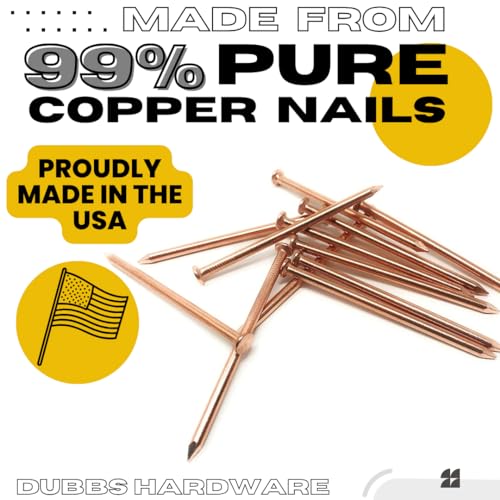 Dubbs Hardware 12-Pack Pure Copper 4-Inch Nail Spikes - Heavy-Duty Tree Stump Root Killer - Eco-Friendly & Chemical-Free Tree Removal - USA-Made Durable Spikes for Landscaping & Gardening - Image 2