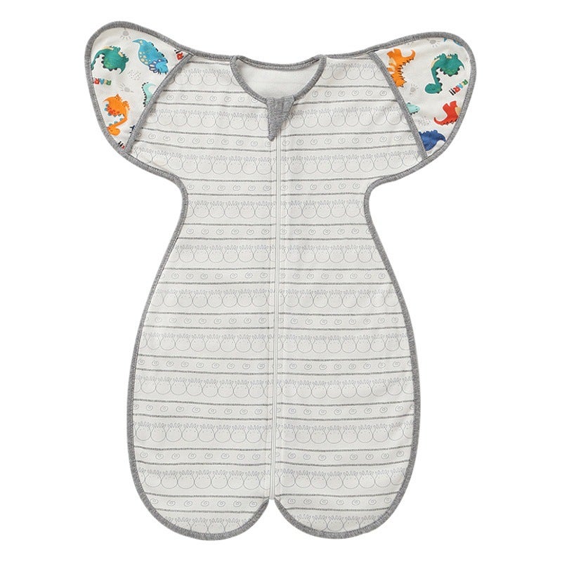 Cotton baby anti-shock sleeping bag baby newborn surrender swaddling anti-shock artifact Spring and Autumn Winter wrap towel quilt - Image 2