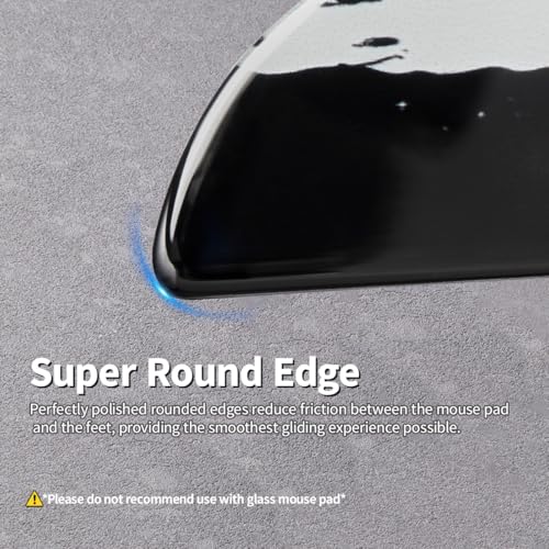 immoenuc Glass Mouse Skates for Razer Viper V3 Pro Mouse Feet Pads Smooth Durable Slim 2.5D Curved Edge Game Mouse Accessories Compatible with Viper V3 Pro SE (Earth Pattern) - Image 5