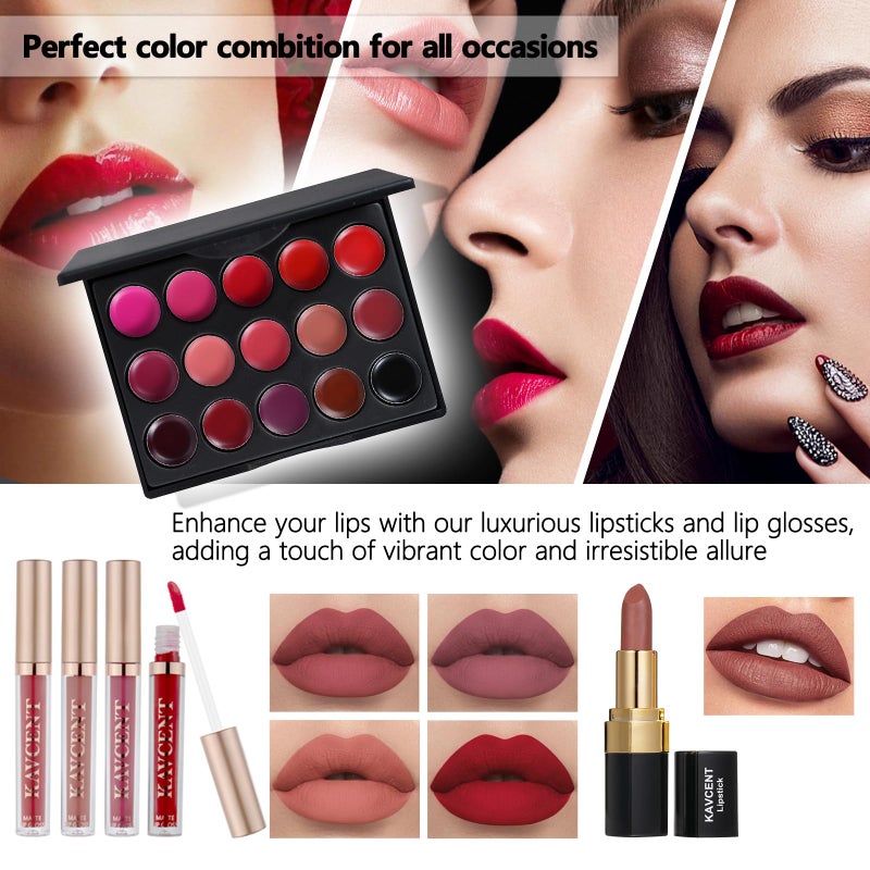 KAVCENT Makeup Sets for Teens Makeup Kit for Women Full Kit Makeup set Makeup Kit Eyeshadow Palette Foundation Makeup Gift Set for Women Teenager Teen Girls - Image 4