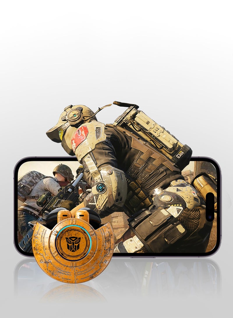 TRANSFORMERS TF-T31 TWS Earphones with Bluetooth 5.4, Environmental Noise Cancellation, 25-Hour Battery Life, AAC/SBC Audio, Ergonomic Fit, and Type-C Fast Charging - Yellow - Image 5