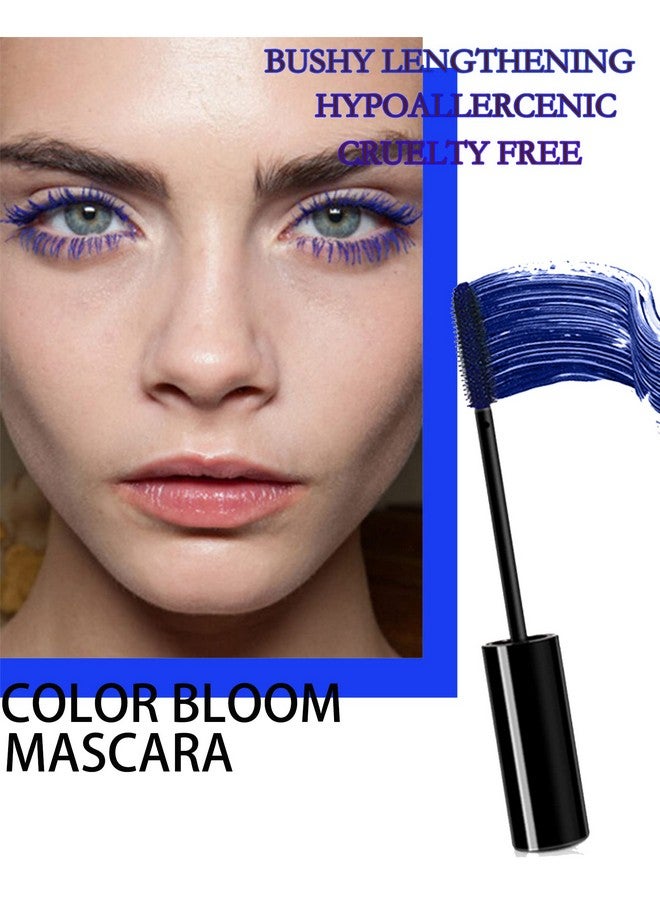 فايبلي ماسكارا زرقاء مخضرة للرموش - قطعتان، تدوم طويلاً، مقاومة للماء، بتصميم عيون القطة، تمنح الرموش كثافةً وطولاً وجاذبيةً وتجعيداً، مثالية للحفلات والمناسبات، ومكياج الكريسماس للنساء والفتيات - Image 4