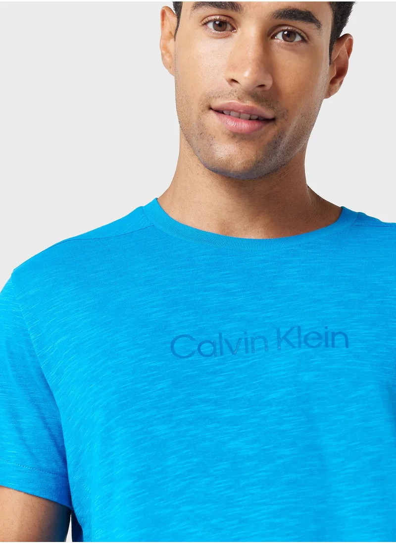CALVIN KLEIN Logo Crew Neck T-Shirt