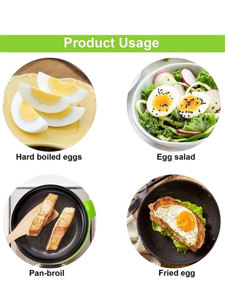 Toshionics - Multifunctional 2 in 1 Electric Egg Boiling Cooker Steamer With nonstick Frying Pan - Image 1